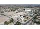Aerial view of a home with a pool and landscaping, located near Tenaya Way at 7390 W Rome Blvd, Las Vegas, NV 89131