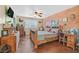 Charming bedroom with wood floors and a large bed at 7390 W Rome Blvd, Las Vegas, NV 89131