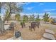 Relaxing fire pit area with seating for guests at 7390 W Rome Blvd, Las Vegas, NV 89131