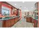 Kitchen features double ovens, granite counters, and a breakfast bar at 7390 W Rome Blvd, Las Vegas, NV 89131