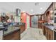 Updated kitchen boasts stainless steel appliances and granite countertops at 7390 W Rome Blvd, Las Vegas, NV 89131