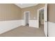 Bedroom with neutral wall colors and white wainscoting at 9472 Ojibwa Ave, Las Vegas, NV 89149