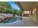 Relaxing backyard oasis with a private pool and patio at 9472 Ojibwa Ave, Las Vegas, NV 89149