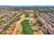 Aerial view of community and golf course at 9524 Sundial Dr, Las Vegas, NV 89134