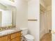 Clean bathroom with granite countertop, toilet, and bathtub at 1010 Legacy Dr, Boulder City, NV 89005