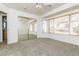 Bedroom with mirrored closet doors and carpet flooring at 1010 Legacy Dr, Boulder City, NV 89005