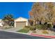 Single-story house with attached garage and landscaping at 10228 Questa Sera Ct, Las Vegas, NV 89135