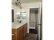 Bathroom with double vanity and view of upper hallway at 11185 Saddle Iron St, Las Vegas, NV 89179