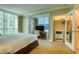 Main bedroom with king-size bed and large closet with safe at 125 E Harmon Ave # 1702, Las Vegas, NV 89109