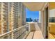 City views from the private balcony, overlooking the cityscape at 125 E Harmon Ave # 1702, Las Vegas, NV 89109