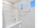 Clean bathroom with shower/tub combo and neutral decor at 12846 Ringrose St, Las Vegas, NV 89141