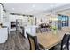 Open concept kitchen and dining area with modern finishes at 12846 Ringrose St, Las Vegas, NV 89141