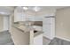 Kitchen with granite countertops and white cabinets at 1575 W Warm Springs Rd # 911, Henderson, NV 89014