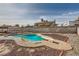 Inviting kidney-shaped pool with diving board at 1688 Crest Ave, Las Vegas, NV 89119