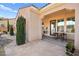 Covered patio with small table and chairs at 2 Lago Turchino Ct, Henderson, NV 89011