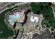 Aerial view of community pool and surrounding building at 2612 Harrisburg Ave, Henderson, NV 89052