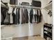 Large walk-in closet with plenty of shelving and hanging space at 2669 Champagne Gold Ave, North Las Vegas, NV 89086