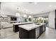 Modern kitchen with double islands and open living space at 304 Elder View Dr, Las Vegas, NV 89138