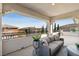 Relaxing patio with comfortable seating and mountain views at 304 Elder View Dr, Las Vegas, NV 89138