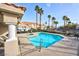 Inviting community pool with spa and comfortable seating at 3327 Erva St # 205, Las Vegas, NV 89117