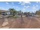 Landscaped backyard with a stone path leading to the pool at 4365 Topaz St, Las Vegas, NV 89121