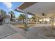 Covered patio overlooking the pool and backyard at 4365 Topaz St, Las Vegas, NV 89121