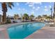 Relaxing kidney shaped pool in sunny backyard at 4365 Topaz St, Las Vegas, NV 89121