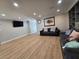 Spacious living room featuring recessed lighting and luxury vinyl flooring at 5515 Coley Ave, Las Vegas, NV 89146