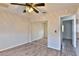 Bedroom with mirrored closet and access to hallway at 722 Barrie Ct, Henderson, NV 89002