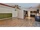 Living room with wood floors, fireplace, and built-in shelving at 722 Barrie Ct, Henderson, NV 89002