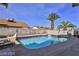 Refreshing pool with patio and basketball hoop at 722 Barrie Ct, Henderson, NV 89002