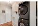 Laundry room with stacked washer and dryer at 7300 Pirates Cove Rd # 2013, Las Vegas, NV 89145