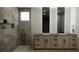 Bathroom with double vanity and walk-in shower at 8316 Broad Peak Dr, Las Vegas, NV 89131