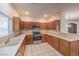 Modern kitchen with stainless steel appliances at 9178 Sunken Meadow Ave, Las Vegas, NV 89178