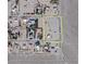 Aerial view showing property location and surrounding area at 936 Elon Ln, Indian Springs, NV 89018