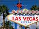 Iconic Las Vegas welcome sign, a vibrant symbol of the city at 936 Elon Ln, Indian Springs, NV 89018