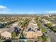 Aerial view showcasing the house and neighborhood at 10636 Amblewood Way, Las Vegas, NV 89144