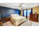 Spacious bedroom with a king-size bed and built in dresser at 10636 Tulip Valley Rd, Las Vegas, NV 89179