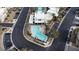 Community pool and surrounding homes with parking at 11287 Idyllic Dr # 102, Las Vegas, NV 89135