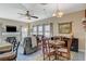 Cozy dining area adjacent to the living room and kitchen at 114 Harbor View Dr # 1025, Boulder City, NV 89005