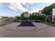 Private outdoor basketball court with a regulation hoop at 12 Bloomfield Hills Dr, Henderson, NV 89052