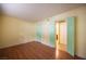 Neutral bedroom featuring hardwood floors and closet space at 1701 E Katie Ave # 65, Las Vegas, NV 89119