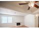 Inviting living room with a fireplace and a large window providing plenty of natural light at 1701 E Katie Ave # 65, Las Vegas, NV 89119