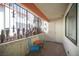 This is a view of the patio with table and chairs at 1701 E Katie Ave # 65, Las Vegas, NV 89119