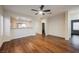 Spacious living room featuring wood-look floors at 1859 Cypress Greens Ave, Henderson, NV 89012