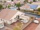 Aerial view of the home featuring a backyard with covered patio and pergola at 2026 Dakota Lodge Ave, Las Vegas, NV 89123