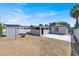 Large backyard with gravel, shed, and covered patio area at 209 N 21St St, Las Vegas, NV 89101