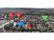 Aerial view showing close proximity to the Henderson Police Station, community pool, and walking trail at 251 S Green Valley Pkwy # 1212, Henderson, NV 89012