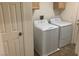 Convenient laundry room setup with side-by-side washer and dryer at 2821 White Peaks Ave, North Las Vegas, NV 89081