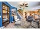 Open living and dining area with a view of the kitchen at 3241 Rainmaker St, Las Vegas, NV 89129